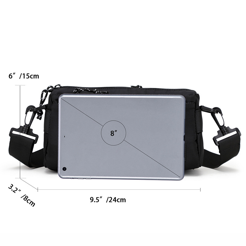 Férfi crossbody táska - Street Trend stílus, Poliészter anyag, End&start, Modell 3240