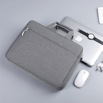 Чанта за лаптоп през рамо, голям капацитет, кроссбоди стил, за 16-инчов лаптоп, полиестер с канва вътрешност