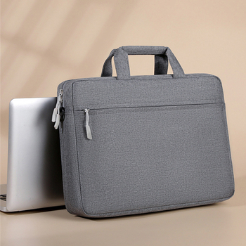 Чанта за лаптоп през рамо, голям капацитет, кроссбоди стил, за 16-инчов лаптоп, полиестер с канва вътрешност
