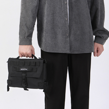 Мъжка кръстосана чанта през рамо (уличен стил; нейлон; водоустойчива; BRIGHTPAI)