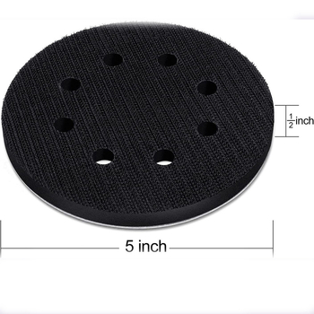 Πνευματικό σφουγγαρο-Buffer για ξηρή λείανση με αυτοκόλλητο βελούδινο πίσω γυαλόχαρτο για καμπύλες επιφάνειες