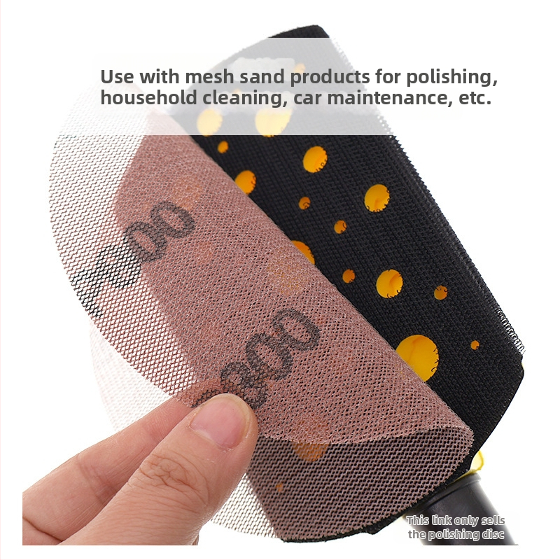 Ръчен шлифовъчен диск с вакуум – PU+найлонова лепяща основа, твърдост 55–60, самозалепващ