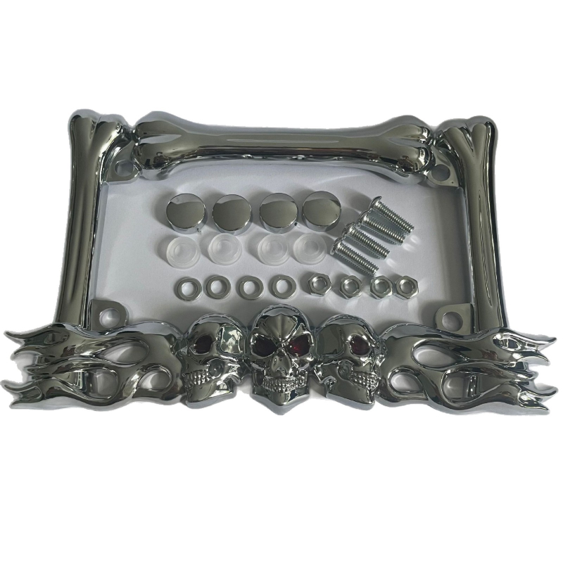 Motociklo numerio plokštelės rėmelis LPF890, plastmasinis, stačiakampis, tinkamas motociklams, priedas nr. 890