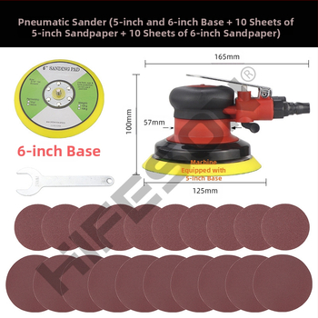 Sea Flying Shark A3 пневматичен ръчен дисков шлайф – индустриален клас, за шлайфане и полиране на метални повърхности
