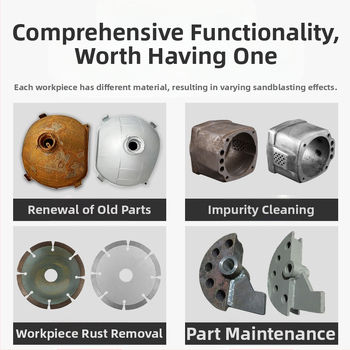 Пневматичен пясъкоструйник, компактен пясъкоструен апарат, самозасмукващ, високо налягане, обновяване, премахване на ръжда и примеси