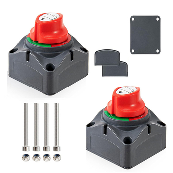 Превключвател с копче за високо токово натоварване, против течове, за автомобили, RV и яхти, двустепенен главен прекъсвач на захранването