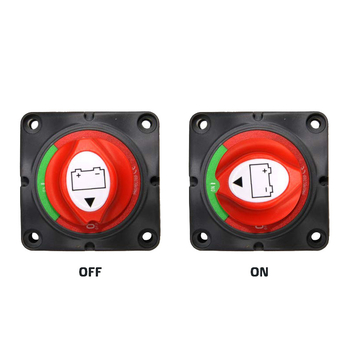 Превключвател с копче за високо токово натоварване, против течове, за автомобили, RV и яхти, двустепенен главен прекъсвач на захранването