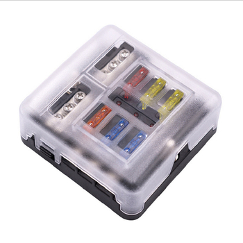 Garde márkájú LED-es többágú biztosítéktáblázat RV/jacht használatra – 6/12 csatornás, modell 203-06LED, földelés