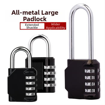 Μηχανικό λουκέτο συνδυασμού 4 ψηφίων NF-22 με μακρύ μοχλό, κατάλληλο για ντουλάπες γυμναστηρίου και πόρτες – κράμα ψευδαργύρου