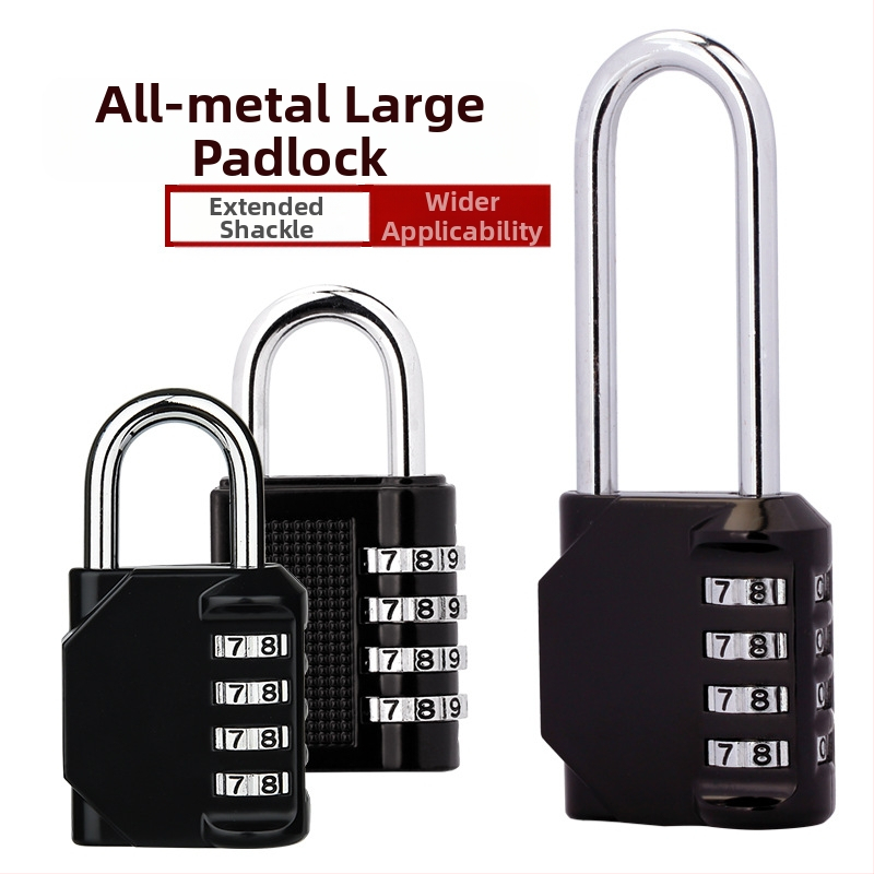 Механичен NF-22 с дълга греда, 4-цифров комбиниран катинар за фитнес шкафове и врати – цинкова сплав