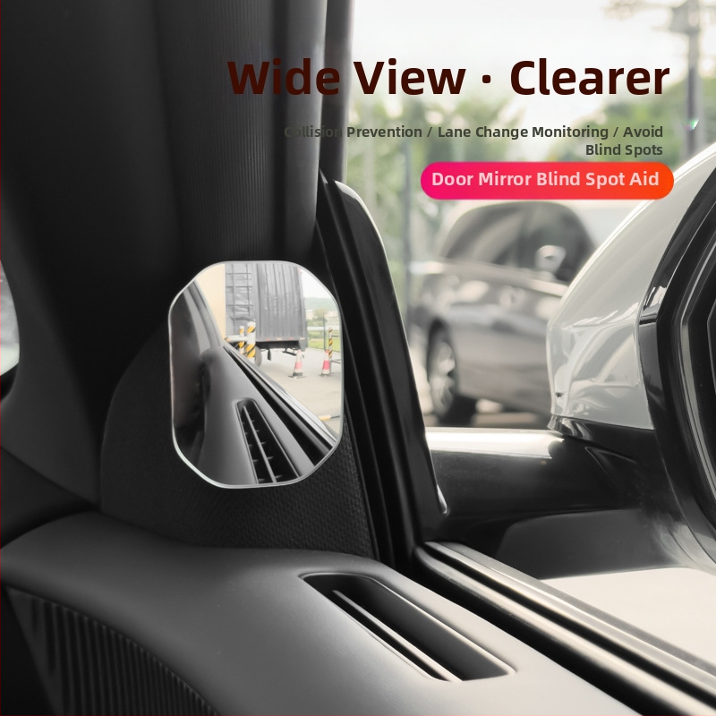 BC Auto spätné zrkadlo – srdcového tvaru bez rámu, pomocné zrkadlo pre slepé miesta, HD cúvacie zobrazenie, široké zorné pole