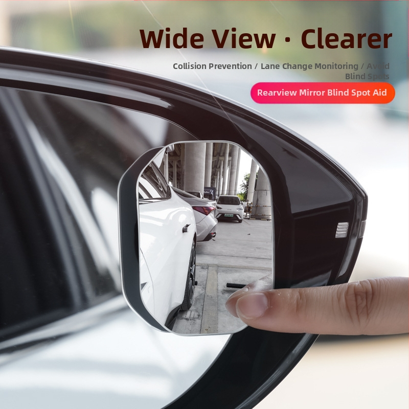 BC Auto spätné zrkadlo – srdcového tvaru bez rámu, pomocné zrkadlo pre slepé miesta, HD cúvacie zobrazenie, široké zorné pole