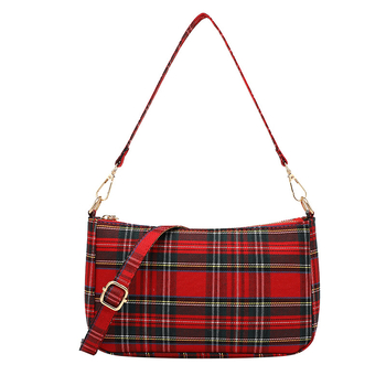 Női vászon alkaros táska, városi egyszerű stílus, kagyló alakú forma, cipzáras zárás
