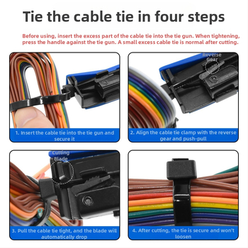 SANJIANG Αυτόματο πιστόλι δεσμών καλωδίων για νάιλον δέσμες, νάιλον σώμα, 0.2 kg