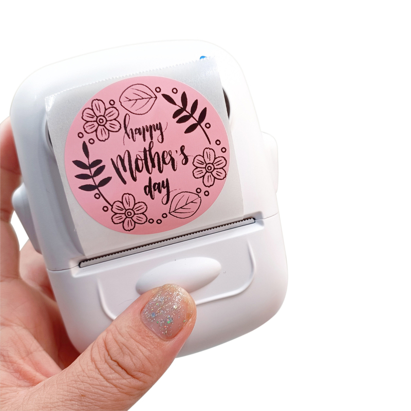 P50 Bluetooth термален принтер за етикети — формат печат 15–57 мм, хартия за термални етикети, капацитет 100–500 етикета, съвместим с Android и iOS