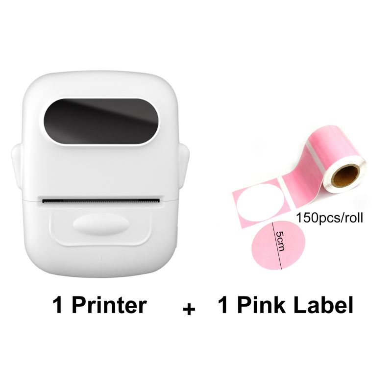 P50 Bluetooth термален принтер за етикети — формат печат 15–57 мм, хартия за термални етикети, капацитет 100–500 етикета, съвместим с Android и iOS