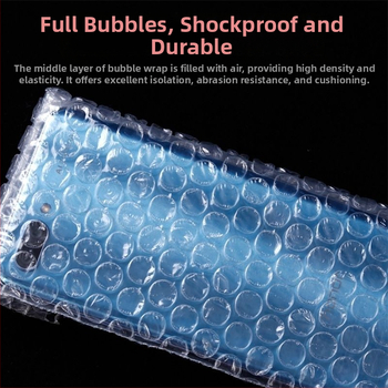 Балонна пощенска торба, еднослойна, прозрачно правоъгълна PE опаковка за експресно изпращане и защита на чупливи артикули