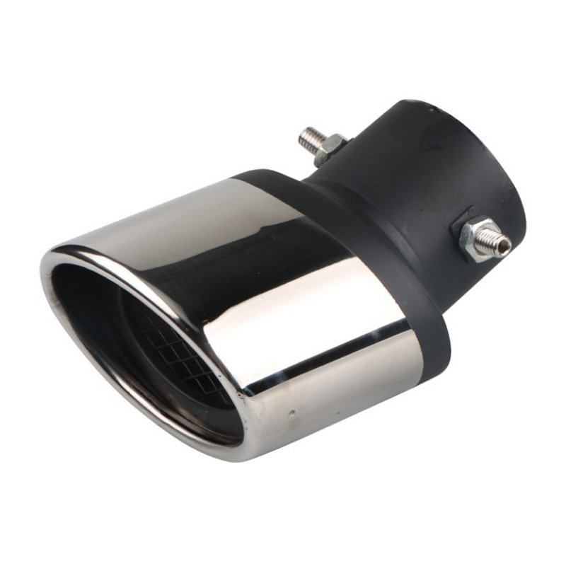 Automobilio išmetimo galinės dalies dizainas – žuvies uodega su tinkline anga, nerūdijantis plienas, pritaikomas apdorojimas, dekoratyvinis efektas (Modelis: Žuvies uodega su tinkline anga; Medžiaga: Nerūdijantis plienas; Pritaikymas: Taip; Suderinamumas: 