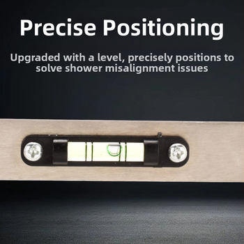 Душов нивелир за гореща и студена вода, неръждаема стомана, полирана повърхност, съвместим с тръбен ключ — Kemaxin