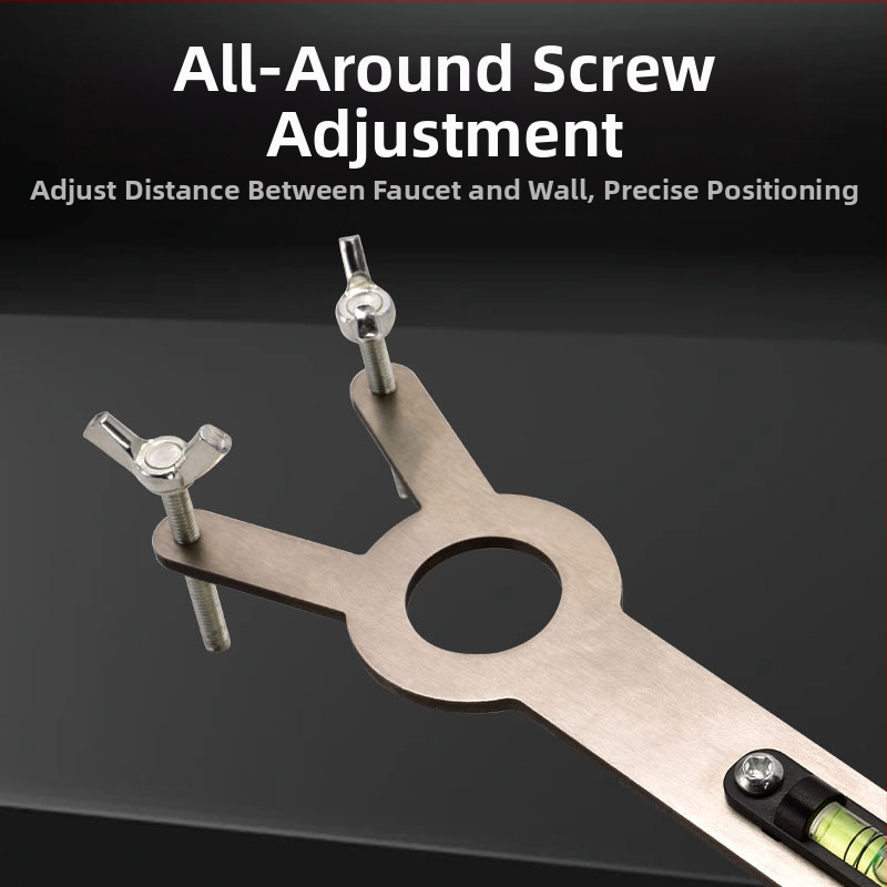 Душов нивелир за гореща и студена вода, неръждаема стомана, полирана повърхност, съвместим с тръбен ключ — Kemaxin