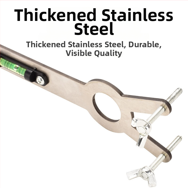 Душов нивелир за гореща и студена вода, неръждаема стомана, полирана повърхност, съвместим с тръбен ключ — Kemaxin