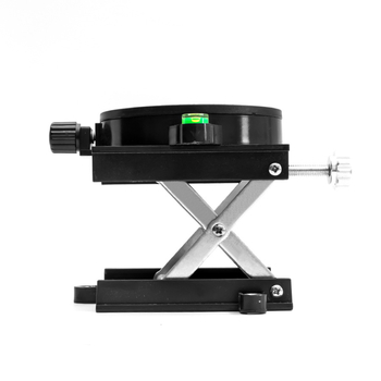 Стойка за лазерен нивелир от алуминиева сплав, подова, с 360° въртяща се работна маса и автоматично нивелиране с фино регулиране