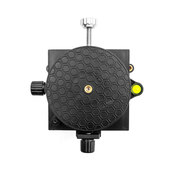 Стойка за лазерен нивелир от алуминиева сплав, подова, с 360° въртяща се работна маса и автоматично нивелиране с фино регулиране