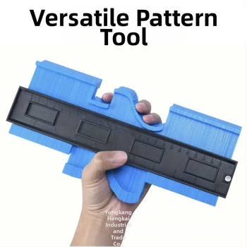 Ξυλουργικός μετρητής περιγράμματος με στρογυλεμένες γωνίες, πολυλειτουργικός κανόνας προφίλ για καμπύλες