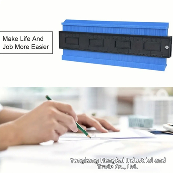 Ξυλουργικός μετρητής περιγράμματος με στρογυλεμένες γωνίες, πολυλειτουργικός κανόνας προφίλ για καμπύλες