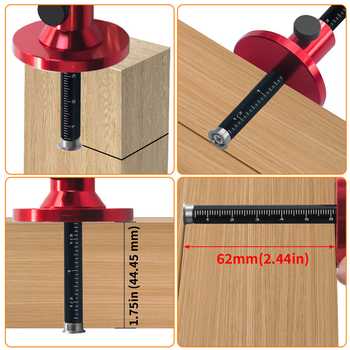 Европейски дървообработващ чертаещ инструмент — лезвие за метрично и дюймово измерване, дървен шипов чертаещ инструмент, паралелна прецизност