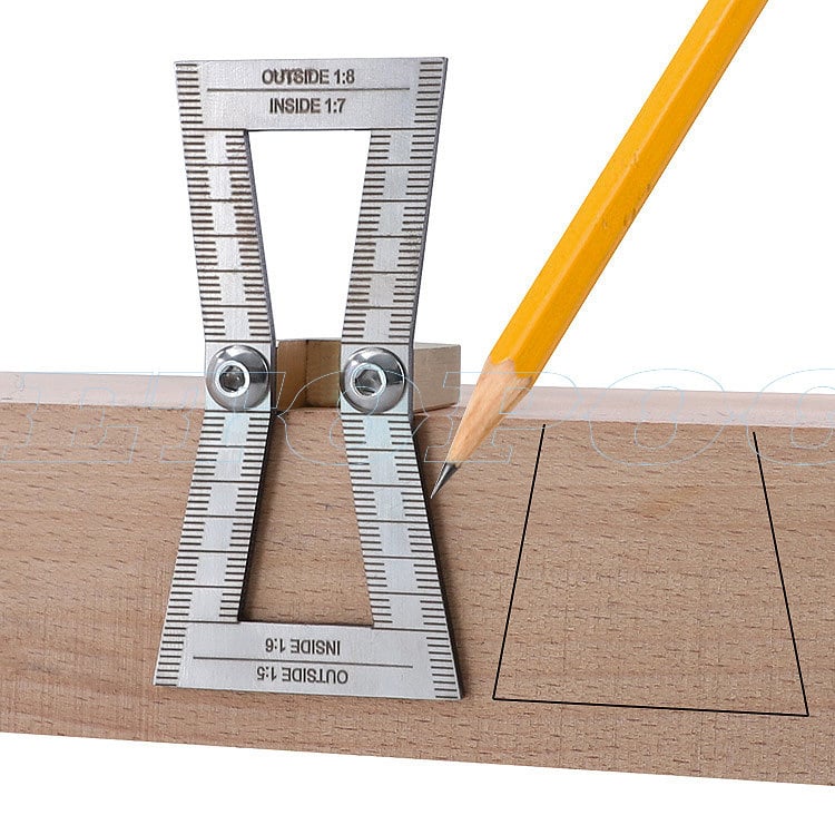 HUOTO Dovetail Tenon Scribing Gauge Plotter за дървообработване – ръчен инструмент за чертане, Dovetail Tenon Gauge
