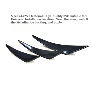 Universālā buferu josla automobiļa modifikācijai – PVC, zīmols 3r, modelis Universal bumper strip, izcelsme Guangdong