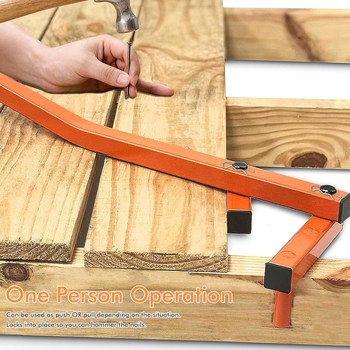 Unealtă pentru îndoirea și alinierea plăcilor din decking compozit cu posibilitate de montaj