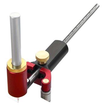 Ξυλουργικό εργαλείο σημειώσεων διπλής χρήσης με γλιστρητό οδηγό για παράλληλες γραμμές και καμπύλη