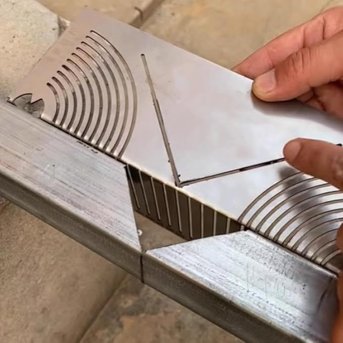 Leņķu un loku marķēšanas instruments, metāla trijstūra līnija, modelis A1, zīmols He chuyi