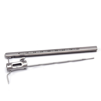 Vernier mērlīdzeklis ar pozicionējošu zīmuli vertikālai zobu implantācijas ievietošanai, dziļuma mērīšanai