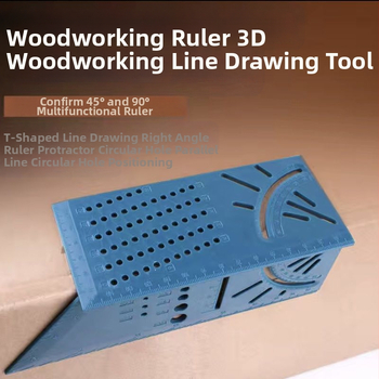 Πολυλειτουργικός γωνιομετρικός χάρακας για ξυλουργική και τετράγωνος χάρακας, μέτρηση 90°, Τ-τύπου χάρακας, 3D χαράκτης | Μάρκα XX XUANXUAN | Υλικό: ειδικός χάλυβας | Ισχυρή πρόσφυση