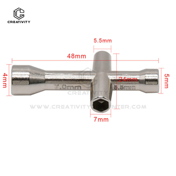 Creativity μίνι σταυροκλειδί για παξιμάδια 3D εκτυπωτή