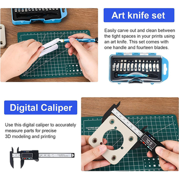 55 τεμαχίων σετ εργαλείων για εκτυπωτή 3D – καθαρισμός ακροφύλιου και επεξεργασία μοντέλων, μεταλλικά και πλαστικά εξαρτήματα