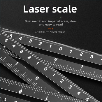 ATO Алуминиев локатор за отвори в плочки, шестократно сгъваем, универсален пробивен инструмент за плочки, тухли и стъкло