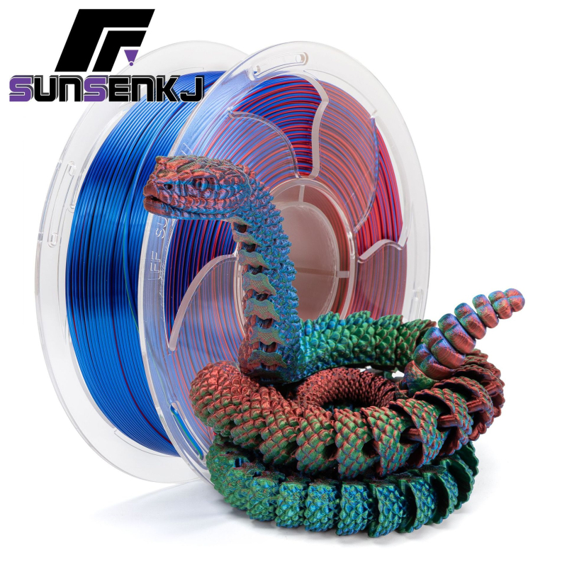 PLA нишка за 3D принтер, диаметър 1.75 мм, 1 кг - Sunsenkj, произведено в Китай
