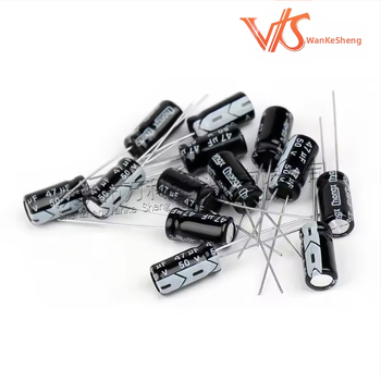 Комплект електролитни кондензатори с кутия за сортиране, 500 бр, 24 спецификации, диапазон 0.1-1000 µF