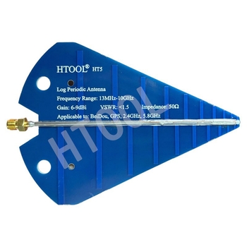 HT5 UWB лог-периодична антена, 1575 MHz / 2.4 GHz / 5.8 GHz широкополосна