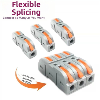 LT-211 Διακονικός συνδετήρας καλωδίου, τερματικό, 1 είσοδος/1 έξοδος, σετ 60 τεμάχια, για παροχή ισχύος, Ice Rain