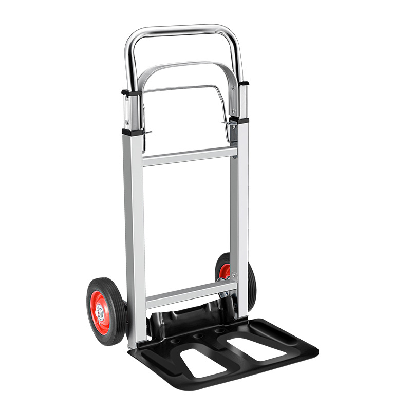 Πτυσσόμενο καρότσι μεταφοράς αποσκευών, ελαφριά αλουμινένια κατασκευή, δίτροχο, χωρητικότητα φόρτωσης 90 kg, βάρος 5 kg