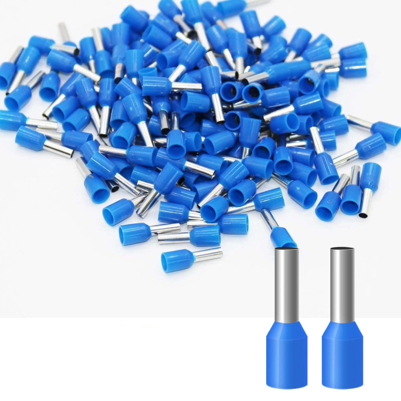 Tubulinis žalvarinis išankstinės izoliacijos terminalas E1006 laidams ir kabeliams