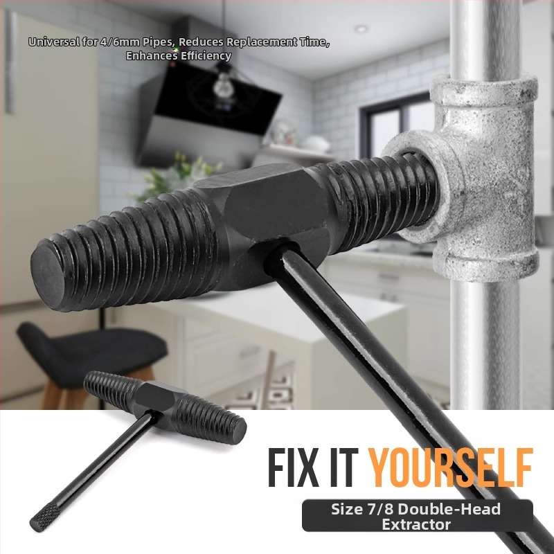 Извличач на счупени винтове от кран за триъгълен клапан; инструмент за ремонт на тръби от неръждаема стомана за домашна инсталация