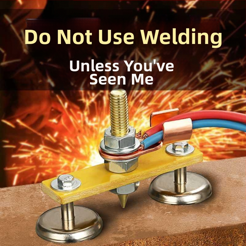 Заваръчна заземителна щипка с мощен магнитен връх (Категория: гаечен ключ; Материал: 1; Обработка: Няма; Марка: Друг)