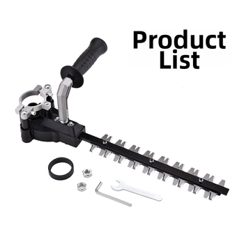 Elektriniai sodo įrankiai: modifikuotas kampinis šlifuoklis gyvatvorių genėjimui, arbatmedžio genėjimo įrankiai, vejapjovė — Modelis M10/M14