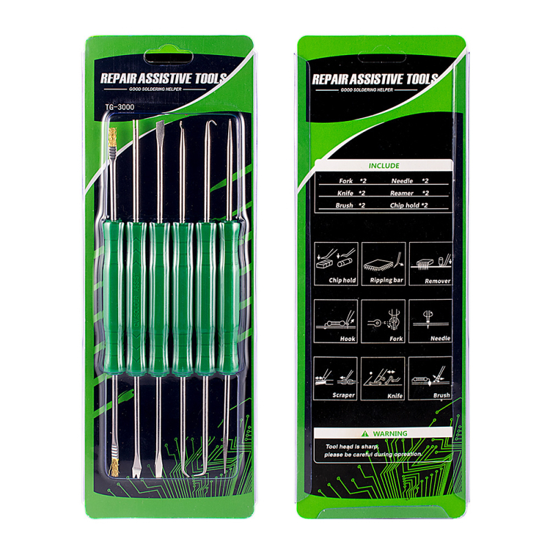 Σετ 6 βοηθητικών εργαλείων συγκόλλησης για αποξήλωση PCB και επισκευή κυκλωμάτων